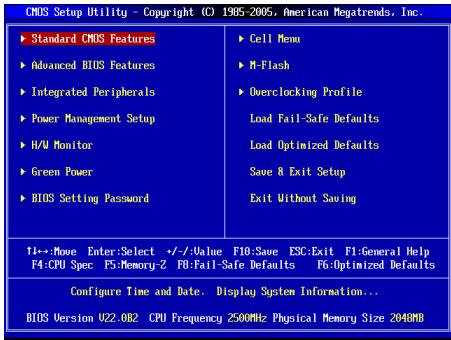 MSI MS-7623 V5.0 - 主菜单 - 1