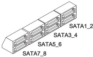 MSI MS-7666 G52-76661X2 - Serial ATA Connector: SATA1~8 - 2