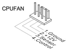 MSI MS-7666 G52-76661X2 - Connecteur d'alimentation du ventilateur : CPUFAN, SYSFAN1~4 - 1