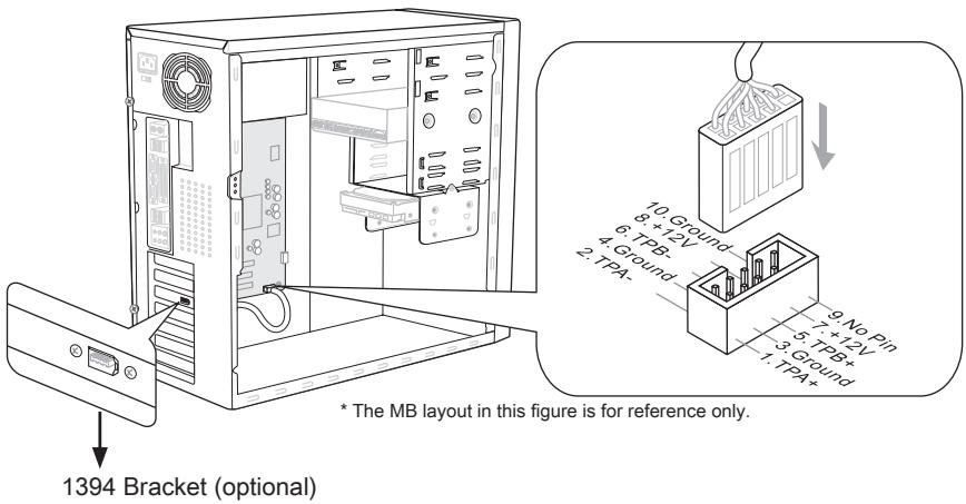 MSI MS-7666 G52-76661X2 - IEEE1394 Connector: J1394_1 - 1
