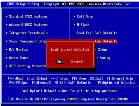 MSI MS-7715 V1.0 - Load Optimized Defaults - 1