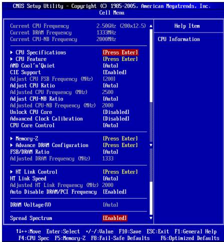 MSI MS-7715 V1.0 - 核心菜单 - 1