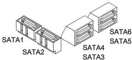 MSI 970A-G46 - SATA1~6: SATA Connector - 2
