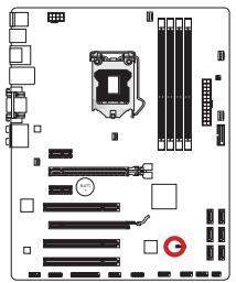 MSI B75A-G43 GAMING - JBAT1: Clear CMOS Jumper - 1