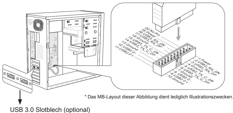 MSI B75A-G43 GAMING - JUSB3: USB 3.0 Erweiterungsanschluss - 2