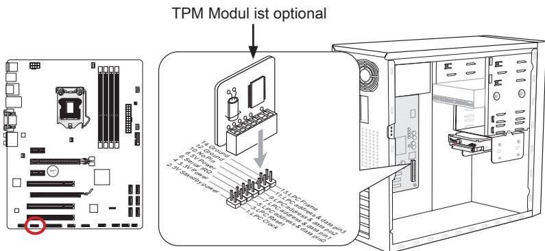 MSI B75A-G43 GAMING - JTPM1: TPM Anschluss - 1