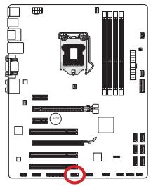 MSI B75A-G43 GAMING - JCOM1: Serial Port Connector - 1
