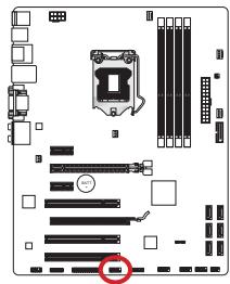 MSI B75A-G43 GAMING - JCOM1: connecteur de port général - 1