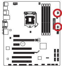 MSI B75A-G43 GAMING - CPUFAN, sysfan1~4: connecteurs d'alimentation du ventilateur - 3