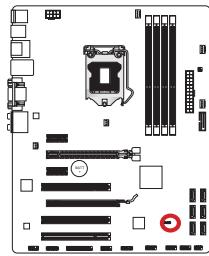 MSI B75A-G43 GAMING - JCI1: connecteur chassis intrusion - 1