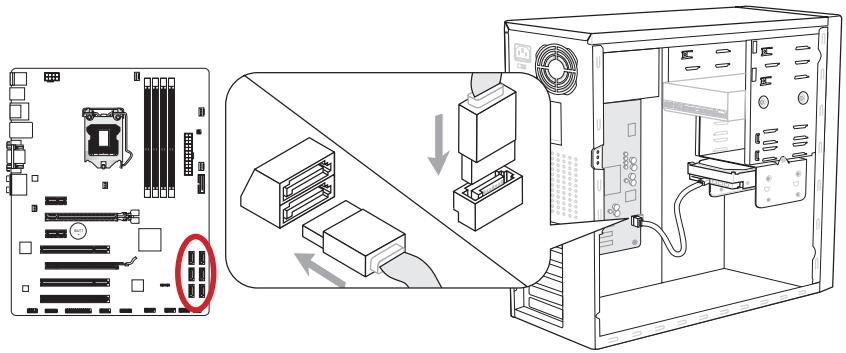 MSI B75A-G43 GAMING - SATA1~6: SATA Connectors - 1