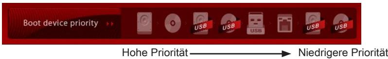 MSI B75A-G43 GAMING - Boot-Geräte Prioritätsleiste - 1