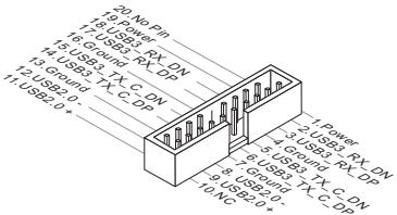 MSI B75MA-E31 - JUSB3: USB 3.0 Expansion Connector - 1