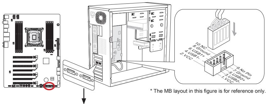 MSI BIG BANG-XPOWER 2 - JUSB1, JUSB2: USB 2.0 Expansion Connectors - 1