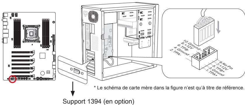 MSI BIG BANG-XPOWER 2 - J1394_1: connecteur d'extension IEEE1394 - 1