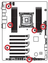 MSI BIG BANG-XPOWER 2 - CPUFAN1, sysfan1~5: connecteur d'alimentation du ventilateur - 1
