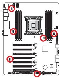 MSI BIG BANG-XPOWER 2 - CPUFAN1,SYSFAN1~5:Stromanschlüsse fur Lufter - 1