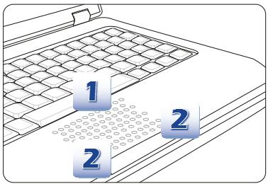 MSI GE70 0ND-464, GE60 0NC-665XFR, GE60 0ND-265FR, GE60 0ND-277FR, GE60 0ND-623XFR, GE60 0ND-661XFR, GE70 0ND-224FR, GE70 0ND-225FR, GE70 0ND-464 - Connaître le pavé tactile - 1