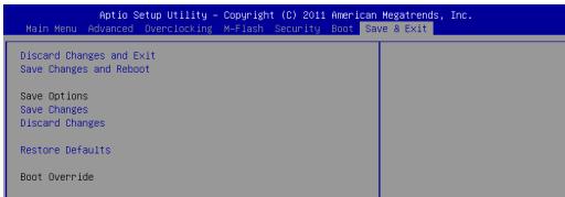 MSI H61M-P31 - Save & Exit - 1