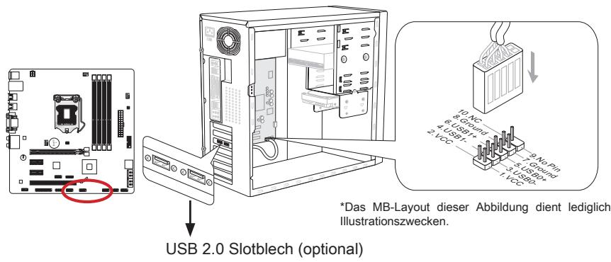 MSI H77MA-G43 - JUSB1~3: USB 2.0 Erweiterungsanschlüsse - 1