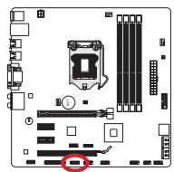 MSI H77MA-G43 - JDLED3: connecteur voice genie (en option) - 1