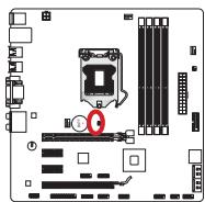 MSI H77MA-G43 - JBAT1: Steckbrücke zur CMOS-Lösung - 1
