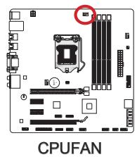 MSI H77MA-G43 - CPUFAN, sysfan1~2: connecteurs d'alimentation du ventilateur - 1