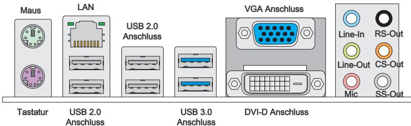 MSI H77MA-G43 - Rücktafel-Übersicht - 1