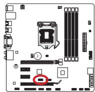 MSI H77MA-G43 - JCOM1: connecteur de port série - 1