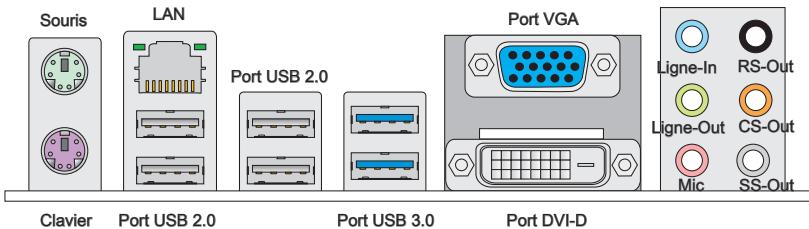MSI H77MA-G43 - Guide rapide des connecteurs - 2