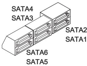 MSI H77MA-G43 - Sata1~6: connecteurs SATA - 1