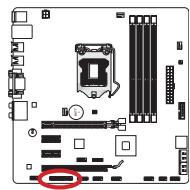 MSI H77MA-G43 - JLPT1: connecteur de port parallèle - 1