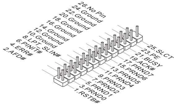 MSI H77MA-G43 - JLPT1: connecteur de port parallèle - 2