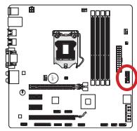 MSI H77MA-G43 - JUSB4: connecteurs d'extension USB 3.0 - 1