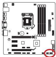 MSI H77MA-G43 - JFP1, JFP2: Pa3bembl nepednei naheJIi - 1