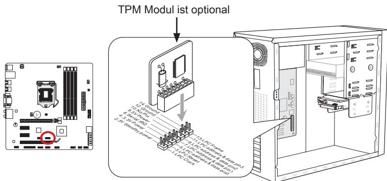 MSI H77MA-G43 - JTPM1: TPM Anschluss - 1