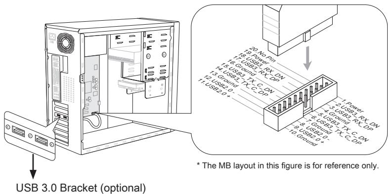 MSI H77MA-G43 - JUSB4: USB 3.0 Expansion Connector - 2