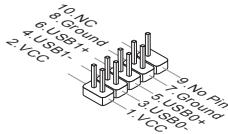 MSI H81M-E33 - JUSB1~2: USB 2.0 Expansion Connectors - 1