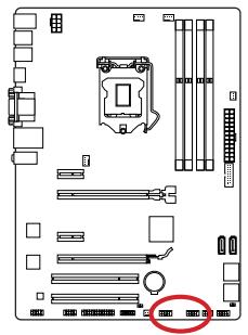 MSI H87M-E33 - Jusb1~2: connecteurs d'extension USB 2.0 - 1