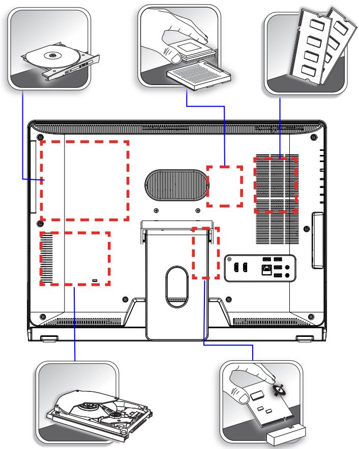 MSI WIND TOP AE2212G-003EU - Remplacement des composants et mises à niveau - 1