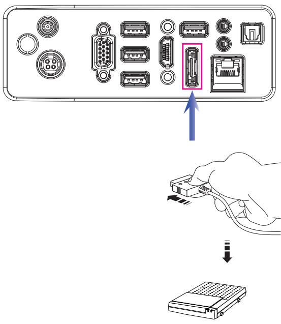 MSI WIND TOP AE2410-091FR, WIND TOP AE2410-201FR - Connexion du lecteur de disque dur externe SATA (en a) - 1