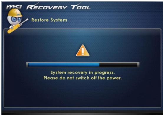 MSI WIND TOP AE2712G-004EU - Restauration du système - 4