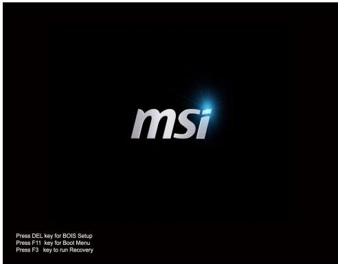 MSI WIND TOP AP1941-XEU - > Récupérer le système avec la touche de raccourci F3 - 1
