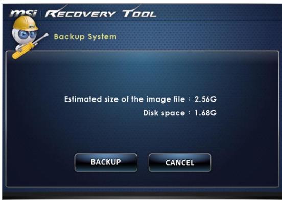 MSI WIND TOP AP2021-013XEU - La sauvegarde initiale - 1