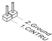 MSI X79MA-GD45 - Connecteur chassis intrusion : JCI1 - 2