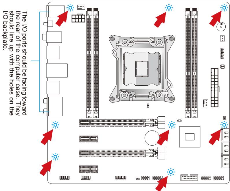 MSI X79MA-GD45 - Mounting Screw Holes - 1