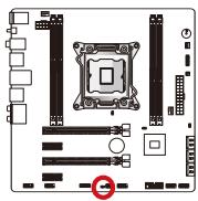 MSI X79MA-GD45 - Clear CMOS Jumper: JBAT1 - 1