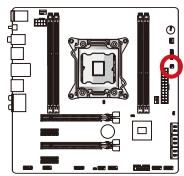 MSI X79MA-GD45 - Connecteur de panneau multiclient : JTURBO1 (en option) - 1