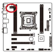 MSI X79MA-GD45 - ATX 8-pin Power Connector: JPWR2 - 1