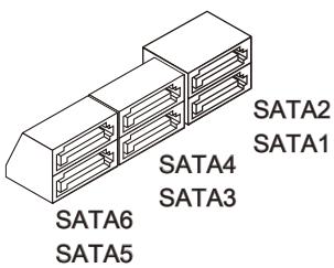 MSI X79MA-GD45 - Connecteur SATA : sata1~6 - 1